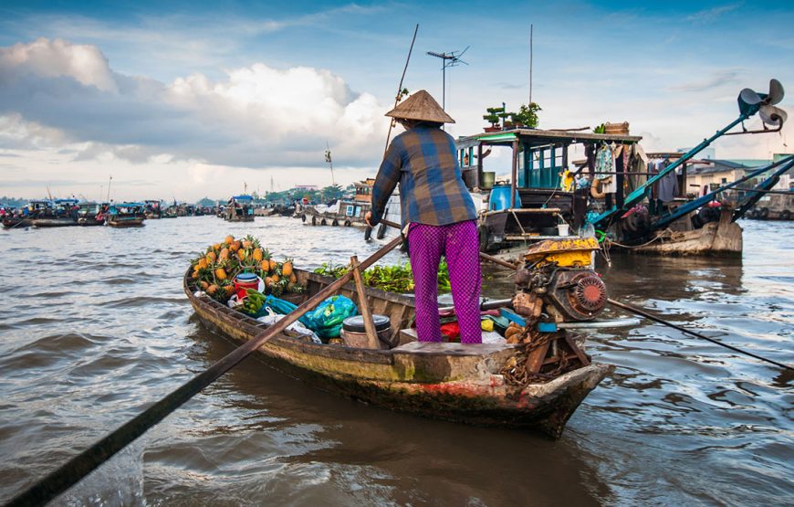 TOUR MIỀN TÂY 1 NGÀY: THAM QUAN CHỢ NỔI CÁI BÈ – CÙ LAO TÂN PHONG